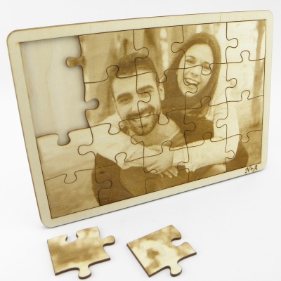 Χάραξη Φωτογραφίας Puzzle σε Ξύλο