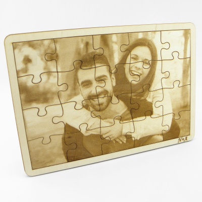 Χάραξη Φωτογραφίας Puzzle σε Ξύλο